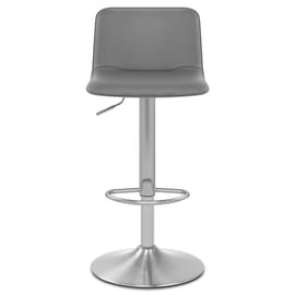 Cape Brushed Steel Stool Grey