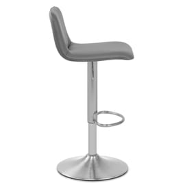 Cape Brushed Steel Stool Grey