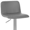 Cape Brushed Steel Stool Grey