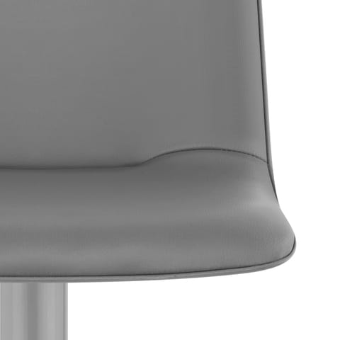 Cape Brushed Steel Stool Grey