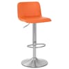 Cape Brushed Steel Stool Orange
