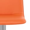 Cape Brushed Steel Stool Orange