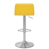 Cape Brushed Steel Stool Yellow