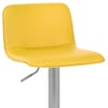 Cape Brushed Steel Stool Yellow