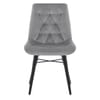 Roxy Dining Chair Grey Velvet
