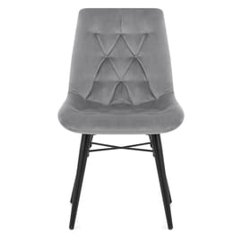 Roxy Dining Chair Grey Velvet