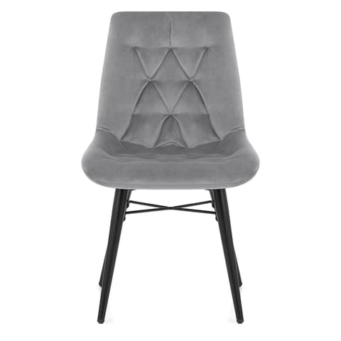 Roxy Dining Chair Grey Velvet