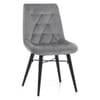 Roxy Dining Chair Grey Velvet