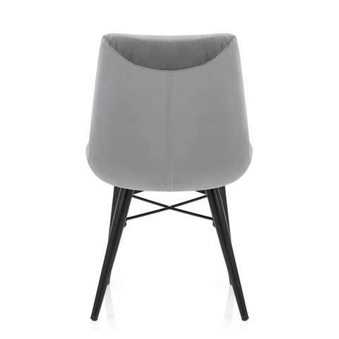 Roxy Dining Chair Grey Velvet