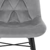 Roxy Dining Chair Grey Velvet