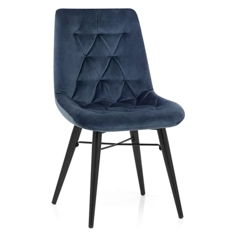 Roxy Dining Chair Blue Velvet