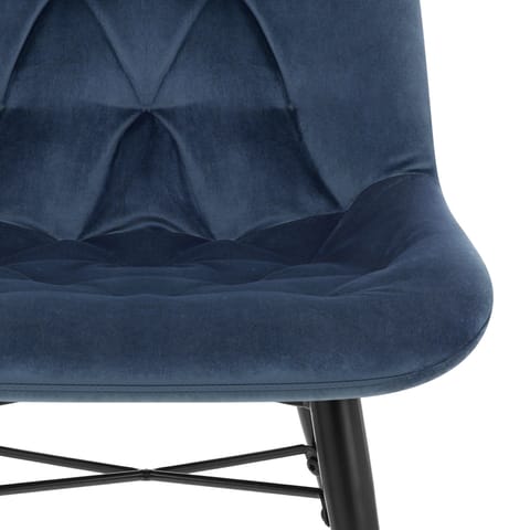 Roxy Dining Chair Blue Velvet