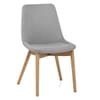 Kobe Dining Chair Oak & Light Grey