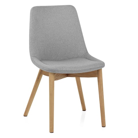 Kobe Dining Chair Oak & Light Grey