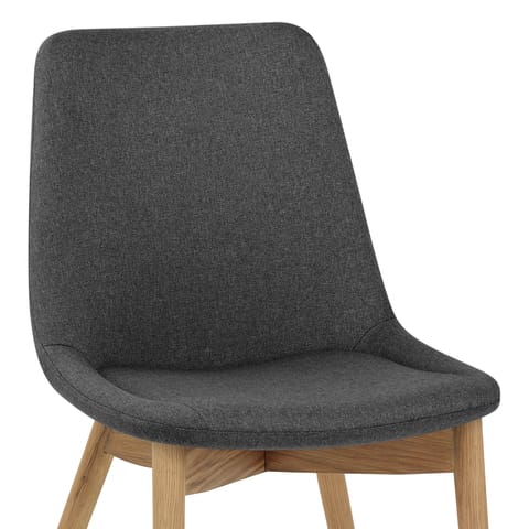 Kobe Dining Chair Oak & Charcoal