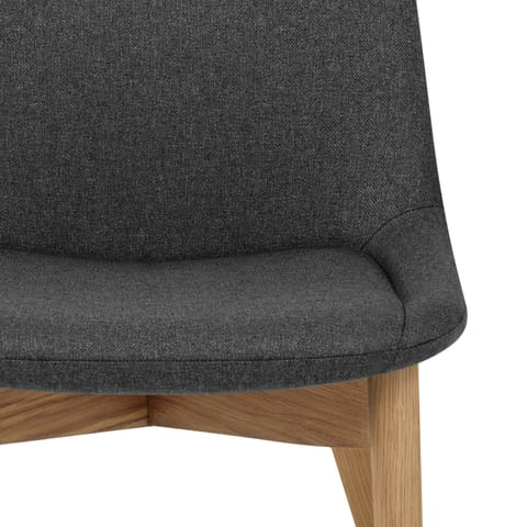 Kobe Dining Chair Oak & Charcoal