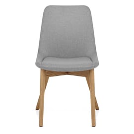 Kobe Dining Chair Oak & Light Grey