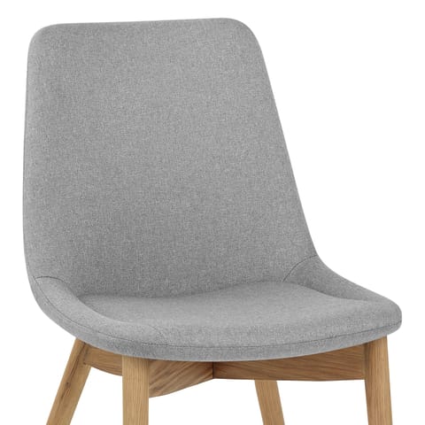 Kobe Dining Chair Oak & Light Grey