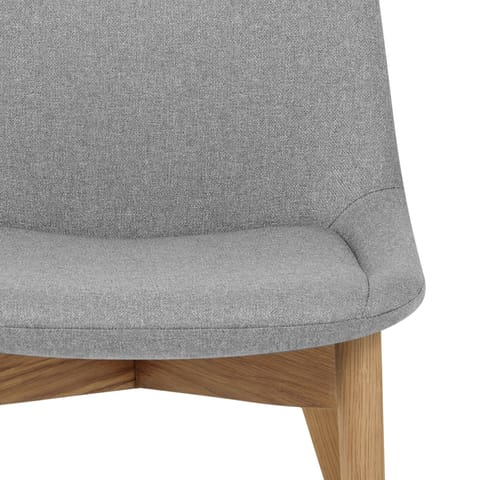 Kobe Dining Chair Oak & Light Grey