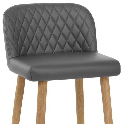 Pacific Wooden Stool Grey