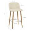 Pacific Wooden Stool Cream