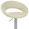 Brushed Crescent Stool Cream