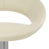 Brushed Crescent Stool Cream