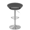 Brushed Crescent Stool Grey