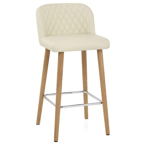 Pacific Wooden Stool Cream