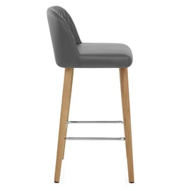 Pacific Wooden Stool Grey