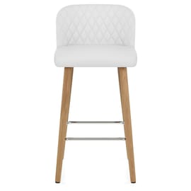 Pacific Wooden Stool White