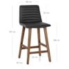 Spritz Wooden Stool Black