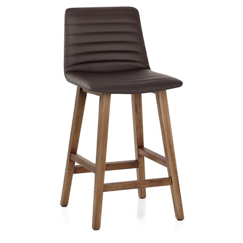 Spritz Wooden Stool Brown