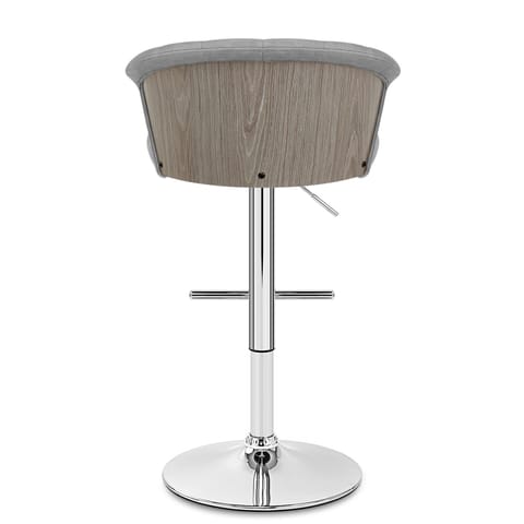 Symphony Bar Stool Antique Grey Leather