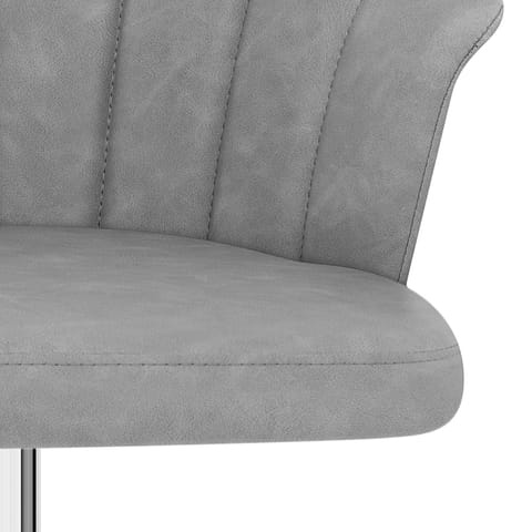 Symphony Bar Stool Antique Grey Leather