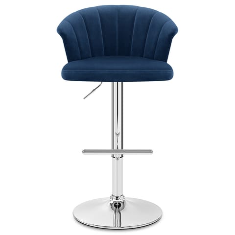 Symphony Bar Stool Blue Velvet