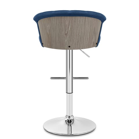 Symphony Bar Stool Blue Velvet