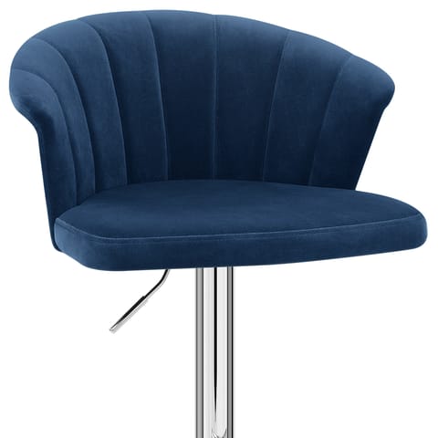 Symphony Bar Stool Blue Velvet