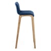 Colt Oak Stool Blue Velvet