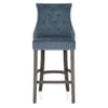 Ascot Bar Stool Blue Fabric