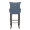 Ascot Bar Stool Blue Fabric