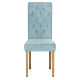 Portland Dining Chair Blue Fabric