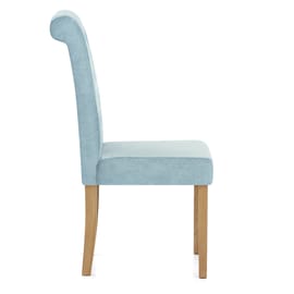 Portland Dining Chair Blue Fabric