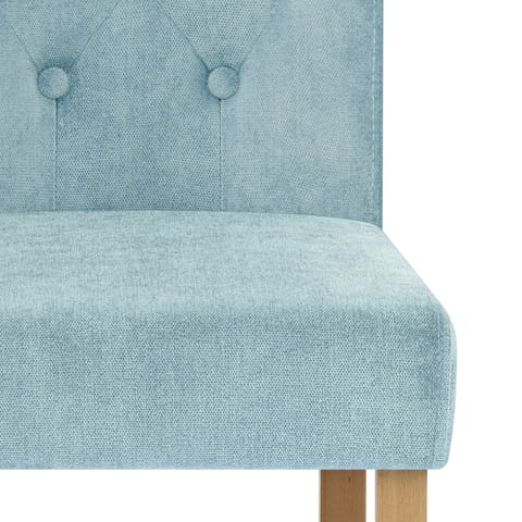 Portland Dining Chair Blue Fabric