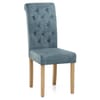 Portland Dining Chair Blue Velvet