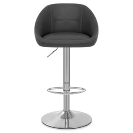 Decco Brushed Bar Stool Charcoal