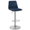 Melody Brushed Stool Blue Velvet