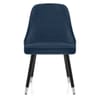 Glam Dining Chair Blue Velvet