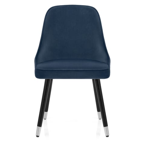 Glam Dining Chair Blue Velvet