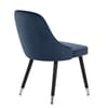 Glam Dining Chair Blue Velvet
